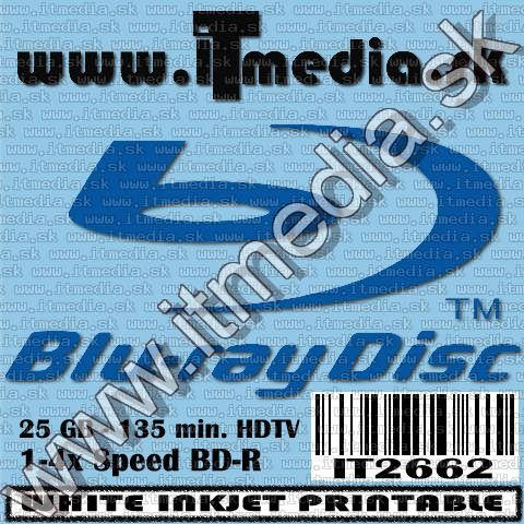 Image of IT Media BluRay BD-R 4x (1 layer) *Printable* NormalJC (NP) (IT2662)