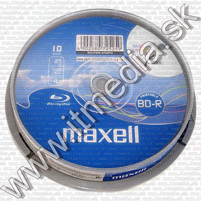 Image of Maxell BluRay BD-R 4x (1 layer) 10cake 25GB *fullprint* (IT7439)
