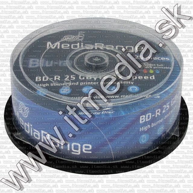 Image of MediaRange BluRay BD-R 4x (1 layer) *Printable* 25cake (IT6962)