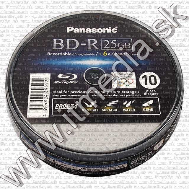 Image of Panasonic BD-R 6x (25GB) BluRay 10cake *Print* (JAPAN) REPACK info! (IT7919)