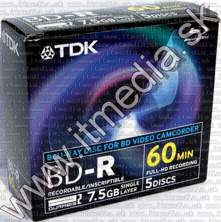 Image of TDK *mini* BluRay BD-R 2x (1 layer) Maxijc 7.5GB (IT2659)