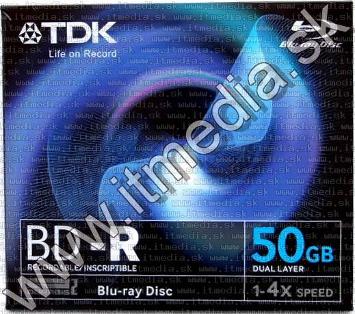 Image of TDK BluRay BD-R 4x (2 layer 50 GB) normaljc (IT2649)