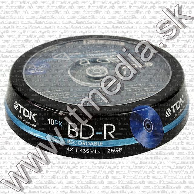 Image of TDK BluRay BD-R 4x (25GB) 10cake (IT8773)