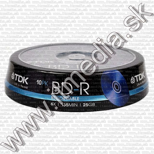 Image of TDK BluRay BD-R 6x (25GB) 10cake (IT8772)