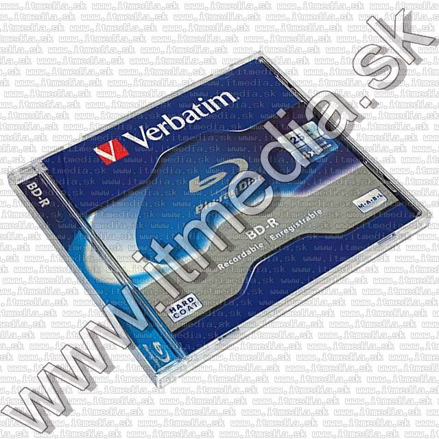 Image of Verbatim BluRay BD-R 4x (1 layer) normaljc 25GB 43688 (IT7262)