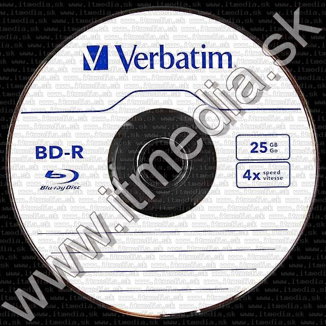 Image of Verbatim BluRay BD-R 4x (1 layer) normaljc 25GB 43688 (IT7262)