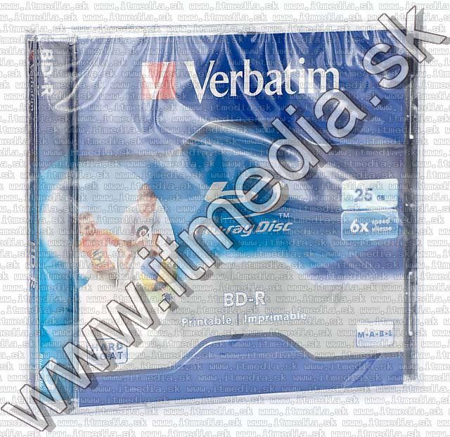 Image of Verbatim BluRay BD-R 6x (25GB) NormalJC *PRINT* (43713) (IT5143)