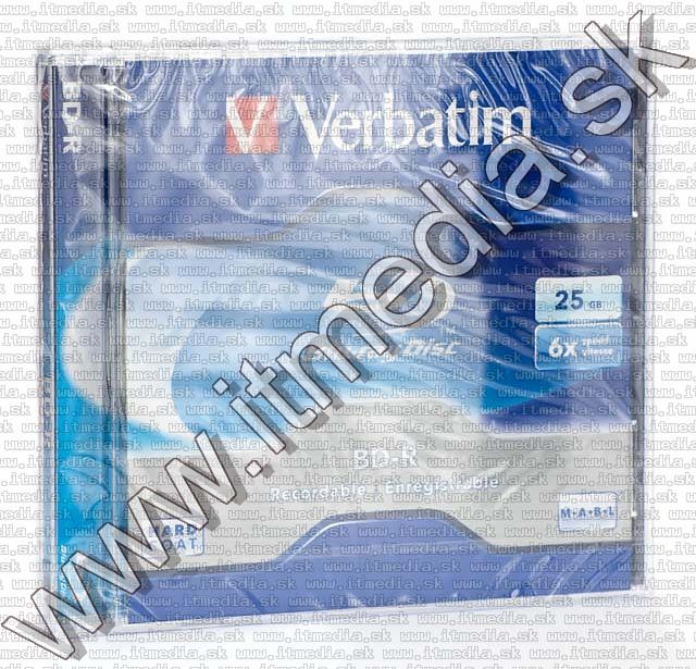 Image of Verbatim BluRay BD-R 6x (25GB) M.A.B.L. NormalJC (43715) (IT5144)
