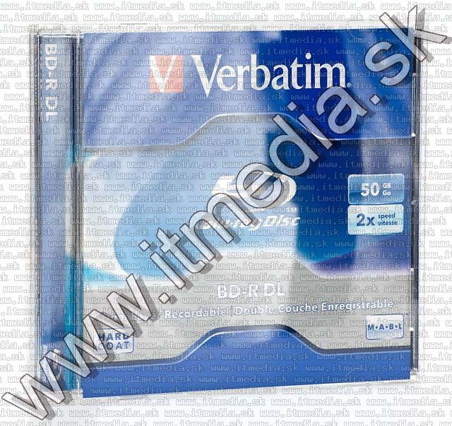 Image of Verbatim BluRay BD-R 2x (2 layer) normaljc 50GB (43672) (IT4379)