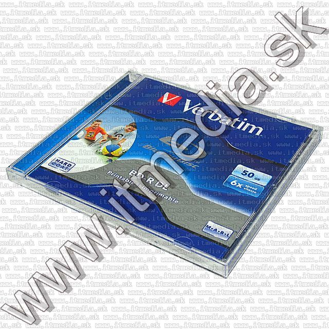 Image of Verbatim BluRay BD-R 6x (50GB) NormalJC Fullprint (43736) Taiwan (IT7390)