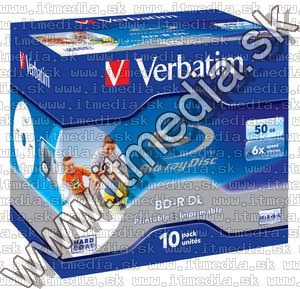 Image of Verbatim BluRay BD-R 6x (50GB) NormalJC Fullprint (43736) Taiwan (IT7390)