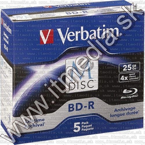Image of Verbatim M-DISC BD-R 4x (25GB) BluRay Normaljc *43823* Printable (IT11704)