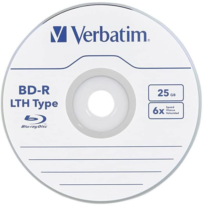 Image of Verbatim BluRay BD-R 6x (25GB) 40cake **LTH** (97707) INFO!!! (IT14464)
