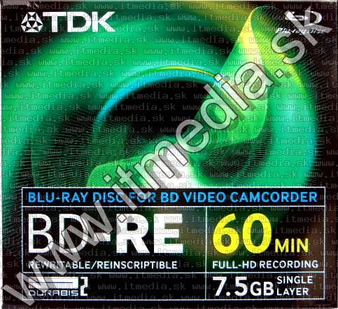 Image of TDK *mini* BluRay BD-RE 2x (1 layer) Maxijc 7.5GB (IT2660)