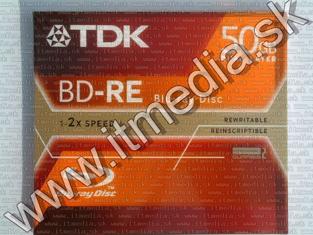 Image of TDK BluRay BD-RE (RW) 2x (2 layer 50 GB) normaljc (IT1931)