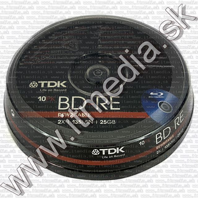 Image of TDK BD-RE 2x (RW) (25GB) BluRay 10cake (IT8774)