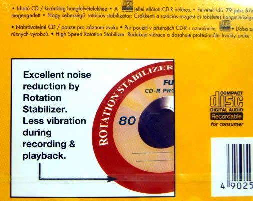 Image of FUJI CD-R 80min -----PRO AUDIO----- NormalJC (IT3545)