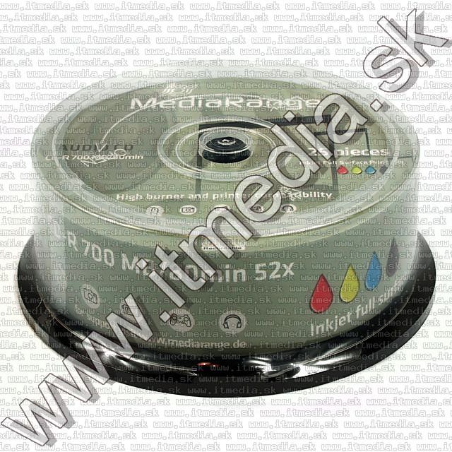 Image of Mediarange CD-R 80min -AUDIO- *Fullprint* 25cake (IT7460)