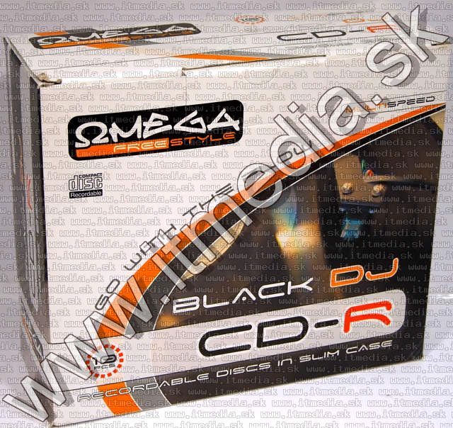 Image of Omega Freestyle Black Vinyl CD-R 48x SlimJC (IT3783)