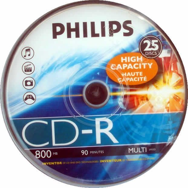 Image of Philips CD-R 800 MB 90min cake25 RITEK (IT5998)