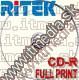 Image of Traxdata CD-R 52x 50cw Fullprint RITEK (IT4210)