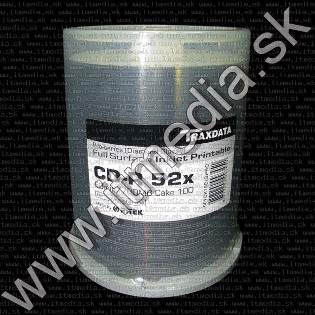 Image of Traxdata PRO CD-R 52x 100cake Glossy Fullprint RITEK *Diamond* (IT10494)