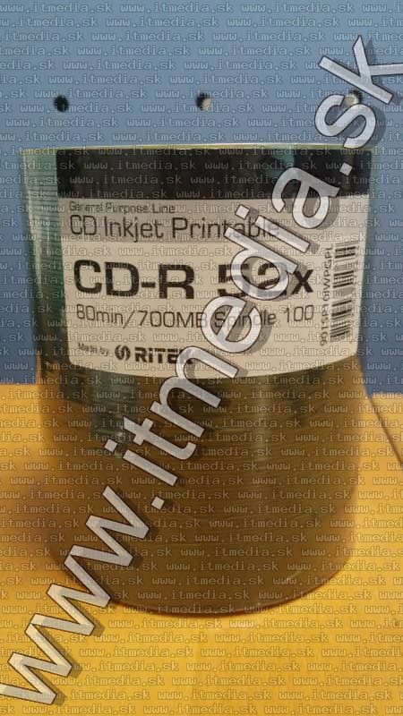 Image of Traxdata CD-R 52x 100cw Fullprint RITEK (General) (IT12069)