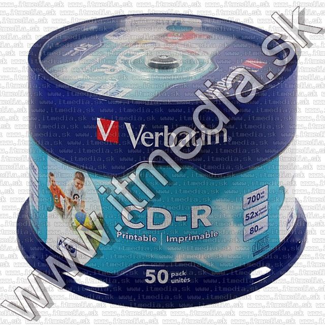 Image of Verbatim CD-R ***FULLPRINT NO-ID*** 52x 50cake (43438) (IT6017)