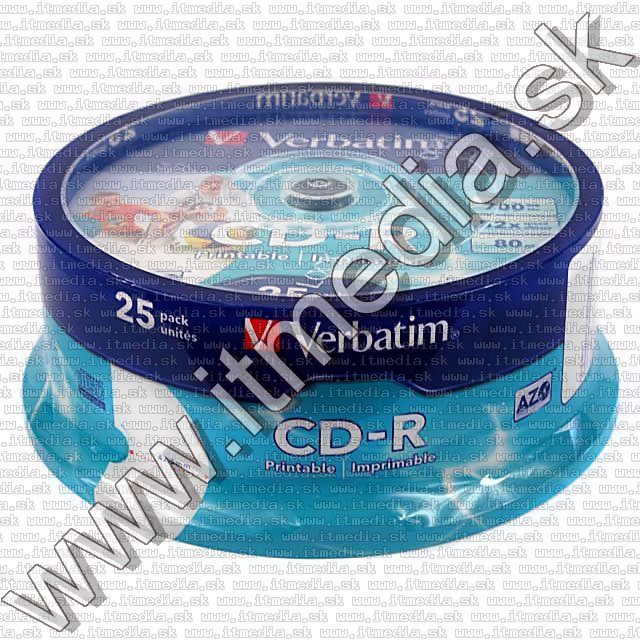 Image of Verbatim CD-R *FULLPRINT ID* 52x 25cake (43439) (IT4959)