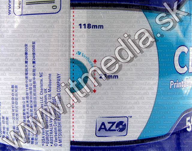 Image of Verbatim CD-R *FULLPRINT ID* 52x 50cake (43309) (IT6018)