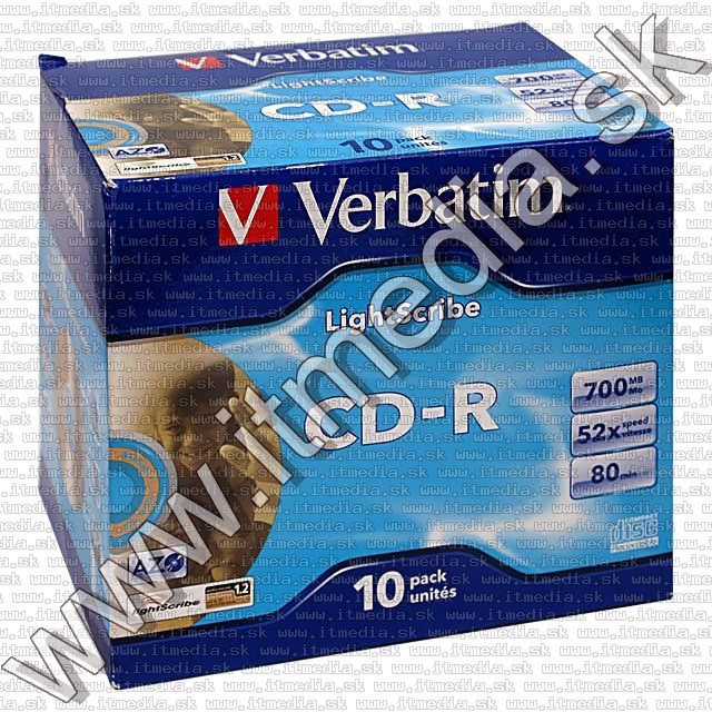 Image of Verbatim CD-R 52x **LIGHTSCRIBE** NormalJC (43537) (IT6021)