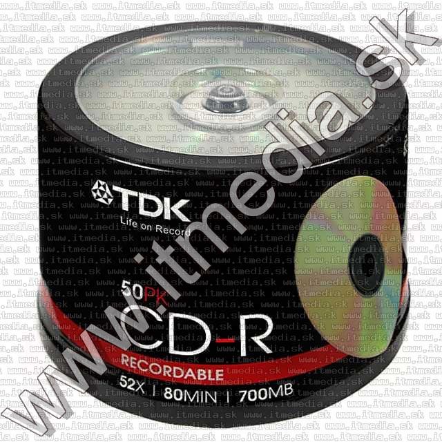 Image of TDK CD-R 52x ----50cake---- (IT4574)