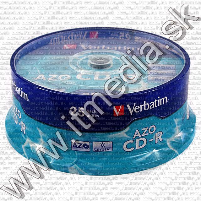 Image of Verbatim CD-R 52x 25cake AZO CRYSTAL (43352) (IT6051)