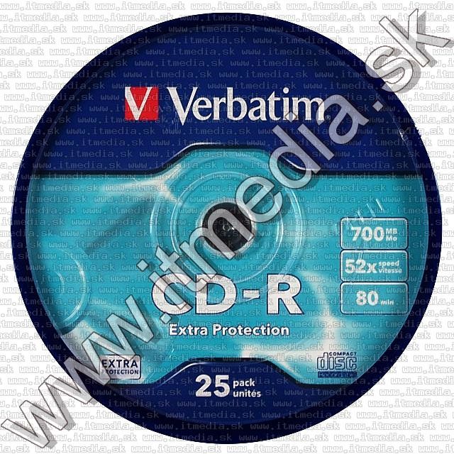 Image of Verbatim CD-R 52x 25cake Extra protection (43432) TW (IT4559)