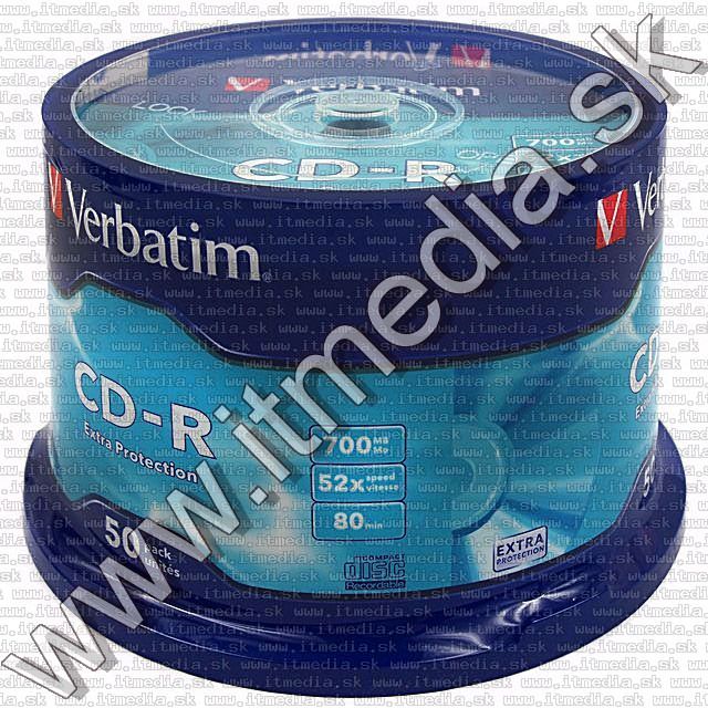 Image of Verbatim CD-R 52x 50cake Extra Protection (43351) (IT4582)