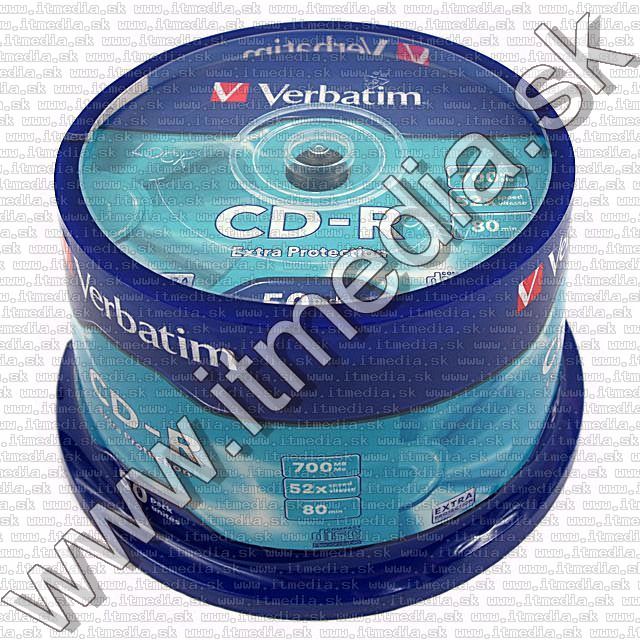 Image of Verbatim CD-R 52x 50cake Extra Protection (43351) (IT4582)