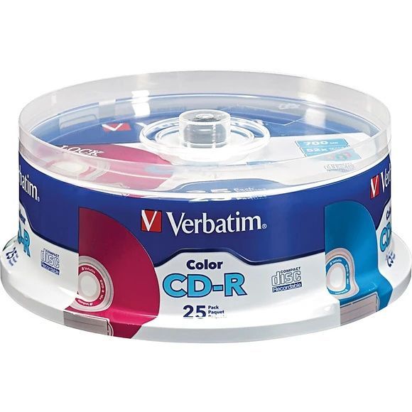Image of Verbatim Color mix CD-R 52x Pastel 25cake US (98433) (IT14430)