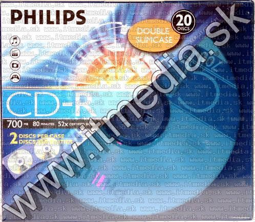 Image of Philips CD-R 52x ---Double SlimJC--- 20pk INFO !! (IT3083)