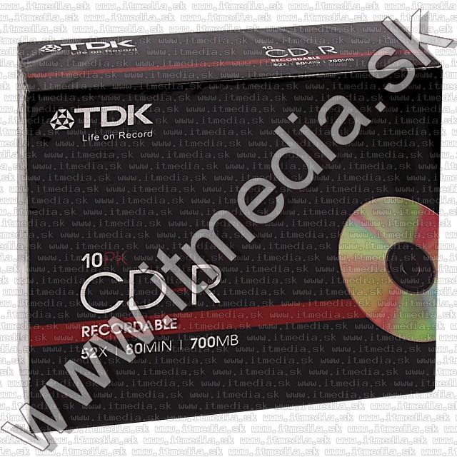 Image of TDK CD-R 52x SlimJC (IT4850)