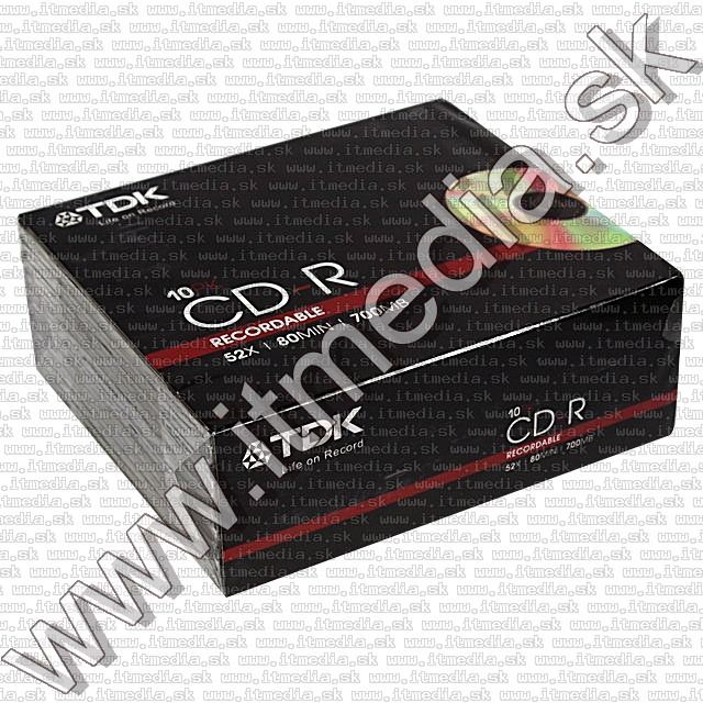 Image of TDK CD-R 52x SlimJC (IT4850)
