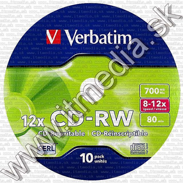 Image of Verbatim CD-RW 12x 10cake (43480) (IT6087)