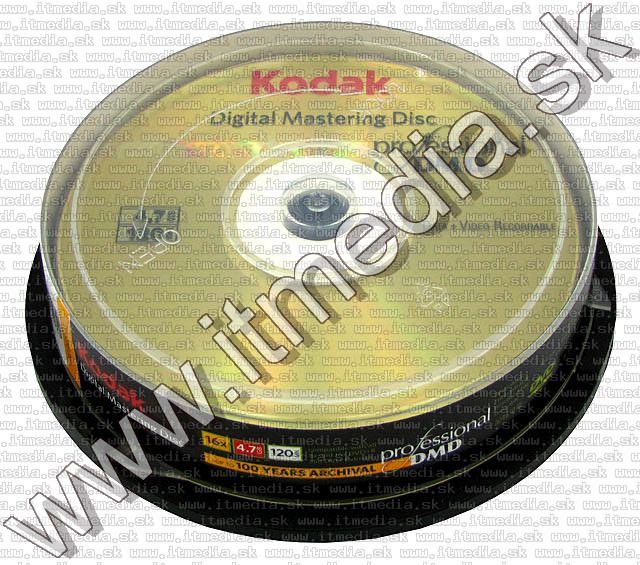 Image of Kodak *Digital Mastering Disc* DVD-R 16x 10cake (IT5520)