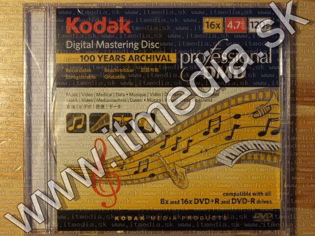 Image of Kodak *Digital Mastering Disc* DVD-R 16x NormalJC (IT2124)