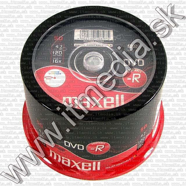 Image of Maxell DVD-R 16x 50cake *fullprint* (IT5471)