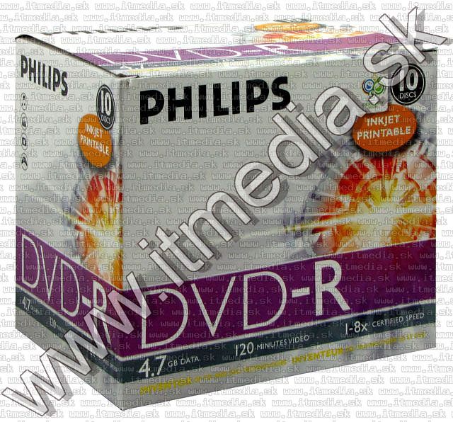 Image of Philips DVD-R 8x NormalJC **PRINTABLE** (IT5392)