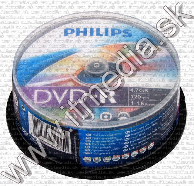 Image of Philips DVD-R 16x 25cake (IT5485)