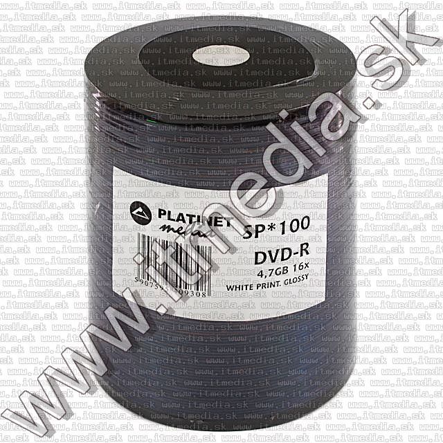 Image of Platinet DVD-R 16x 100cw Glossy Fullprint (IT8334)