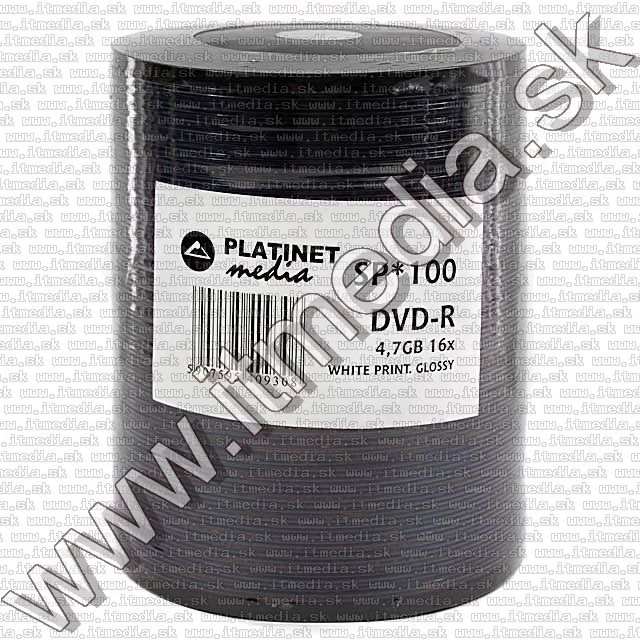 Image of Platinet DVD-R 16x 100cw Glossy Fullprint (IT8334)