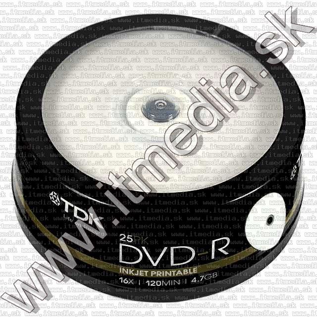 TDK DVD-R 16x 25cake ****FullPrint ID**** INFO! (IT3486) Image of TDK DVD-R 16x 25cake ****FullPrint ID**** INFO! (IT3486)