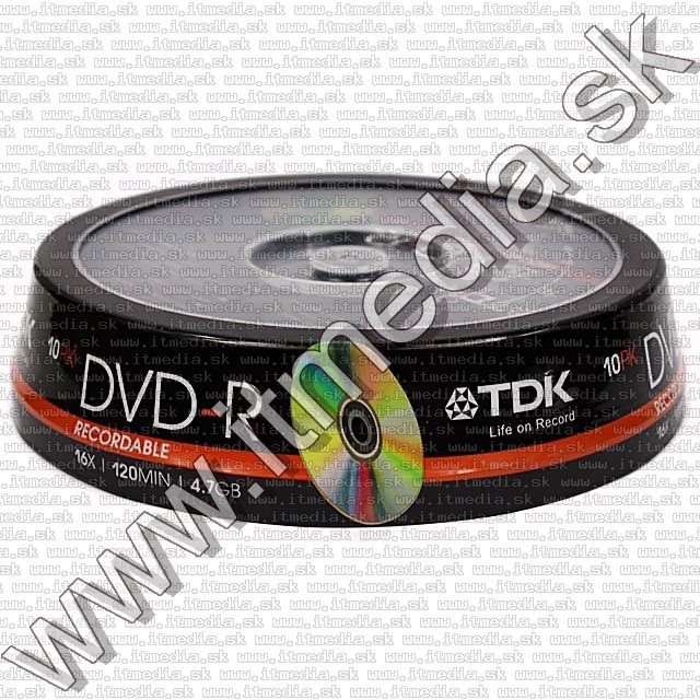 Image of TDK DVD-R 16x 10cake (IT4851)